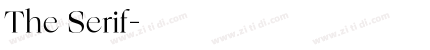 The Serif字体转换
